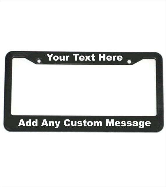 Custom Made License Plate Frames